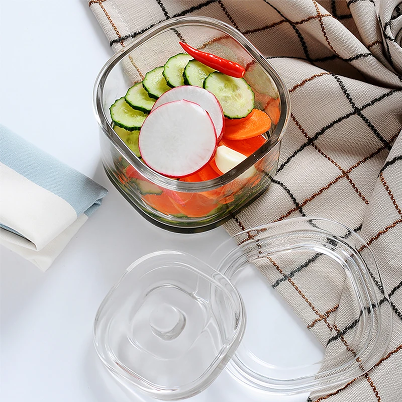 Кухонный стеклянный контейнер для пищевых продуктов японский Kimchi Mason Jar бытовой утолщенный один ночной маркер банки