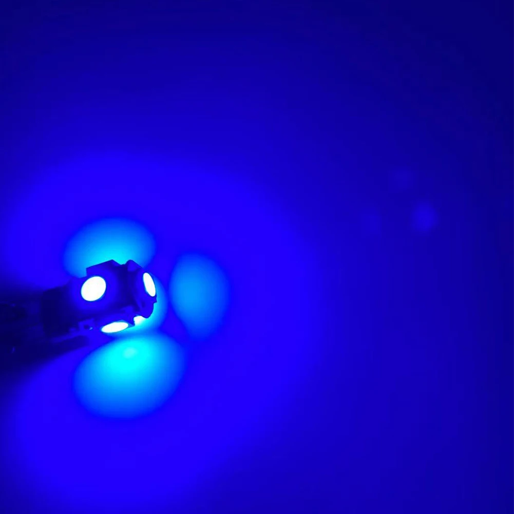 

2 шт./партия, Автомобильные светодиодные лампы canbus 4300K T10 W5W 5 SMD 5050