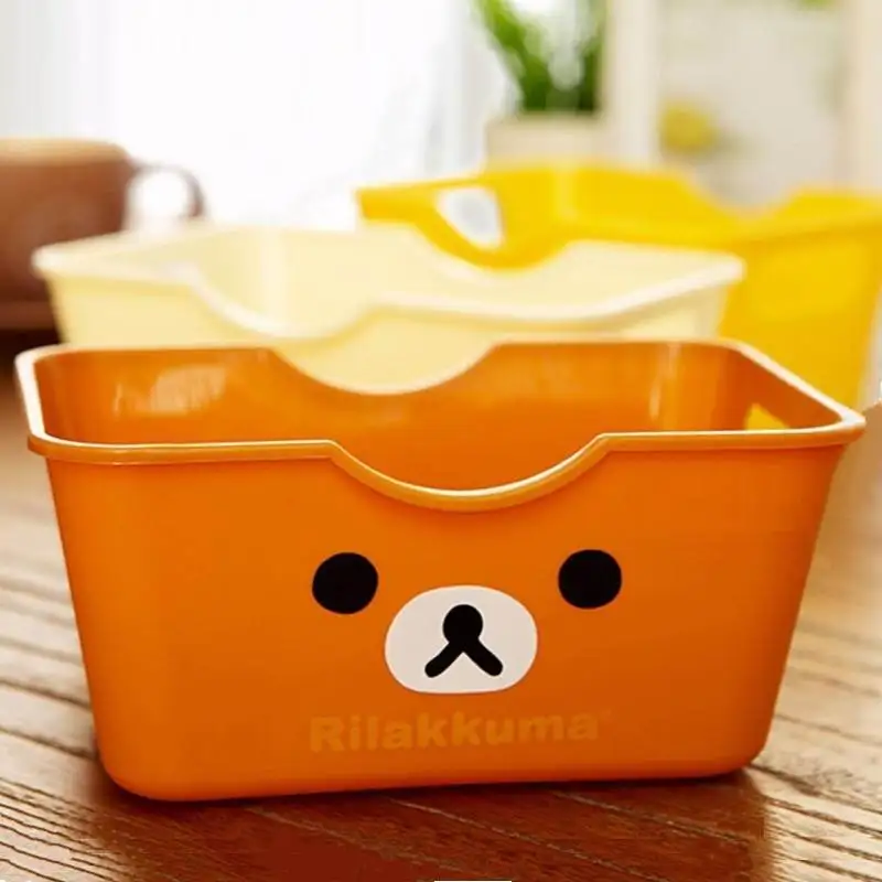 Мультяшные Мини Настольные Ящики для хранения Высокое качество PP материал