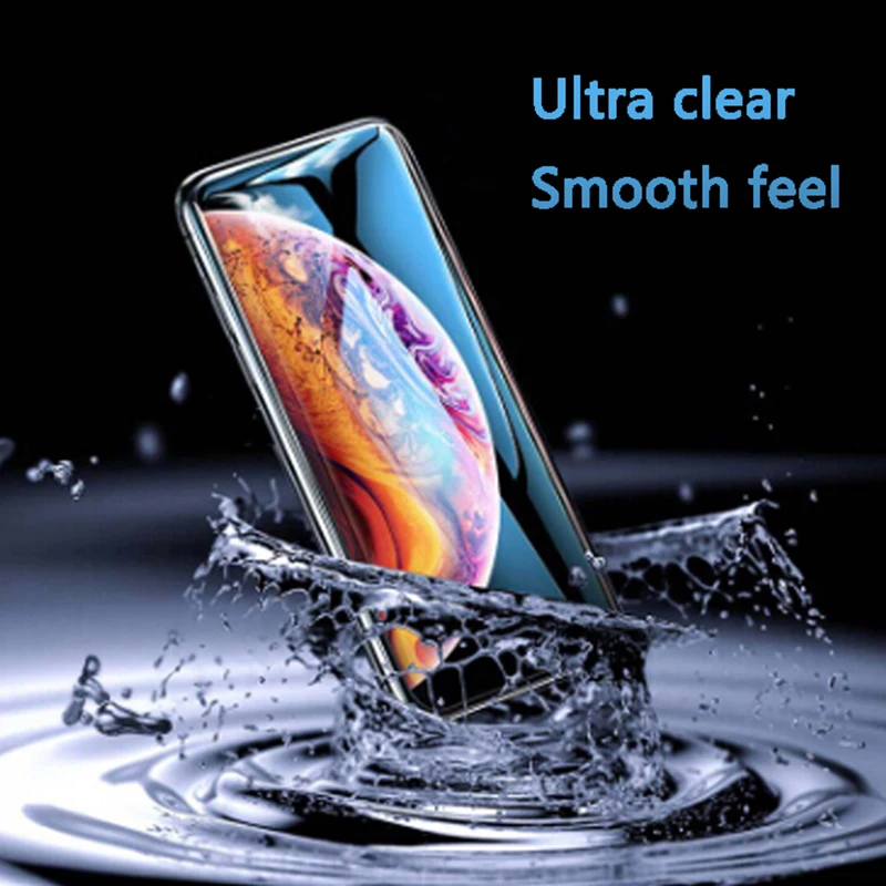 1 шт. 10D Гидрогелевая Защитная пленка для экрана Xs Max/Xr/Xs/X/6 6S 7 8 Plus|Защитные стёкла и