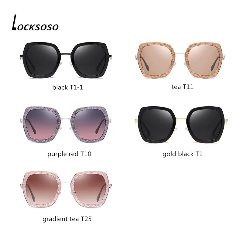 

LOCKSOSO Sunglasses Women 2020 Polarized Brand Designer Fashion Uv400 Sunglasses Shades For Women Driving Oculos De Sol Feminino