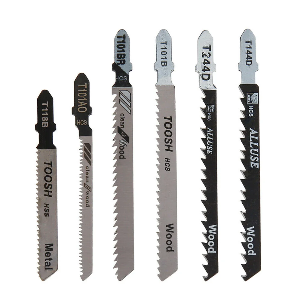 

60PCS Jig Saw Jigsaw Blades Set Kit Metal Wood Assorted Blades T-Shank For Bosch
