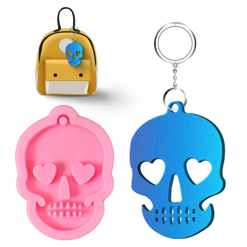 

5 Pcs Keychain Epoxy Resin Mold Jewelry Pendant Silicone Mould DIY Crafts Mold