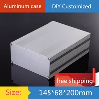 kyyslb 14568200mm mini aluminum amplifier chassis power controller gps instrumentation shell amp enclosure case diy box