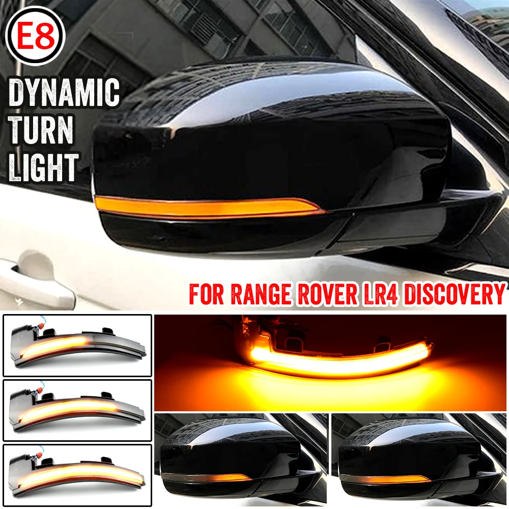 

1Pair Dynamic Blinker LED Turn Signal Light For Land Rover LR4 Discovery Range Rover Sport Evoque MK IV 2013-2018