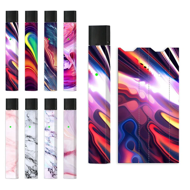 Цветная электронная сигарета Juul половина упаковки наклейка на тело защитный