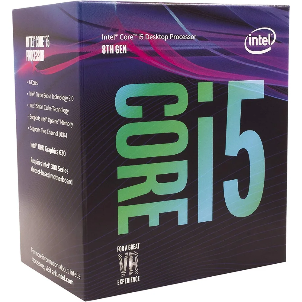 Intel Core i5-8500 настольный процессор 6 ядер/6 потоков до 4 1 ГГц Turbo LGA1151 серии 300 65 Вт |