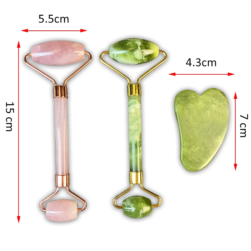 Подлинный нефритовый ролик инструменты для ухода за кожей лица из натурального