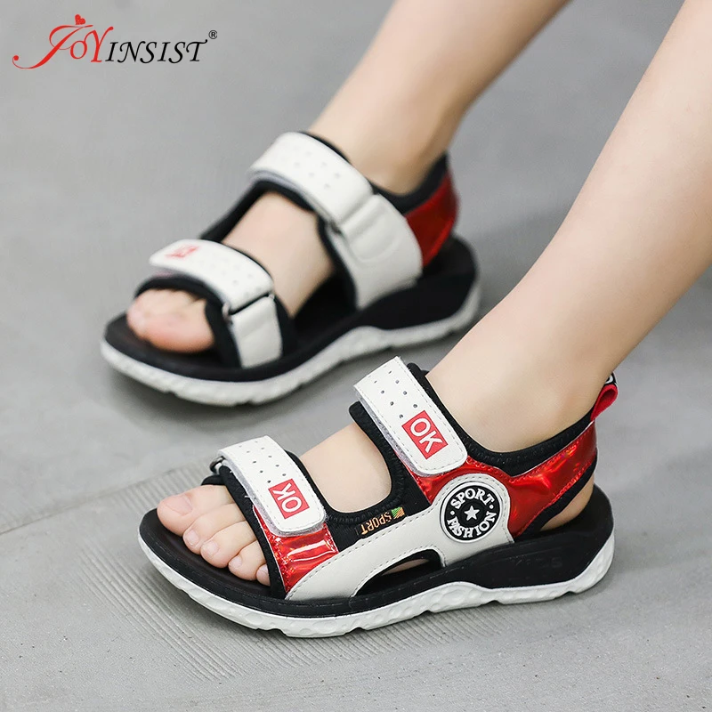 

2021 Summer Kids Shoes Brand Closed Toe Pu Leather Boys Sandals Non-slip Wear Resistant Children Shoes Boy Beach Sandals