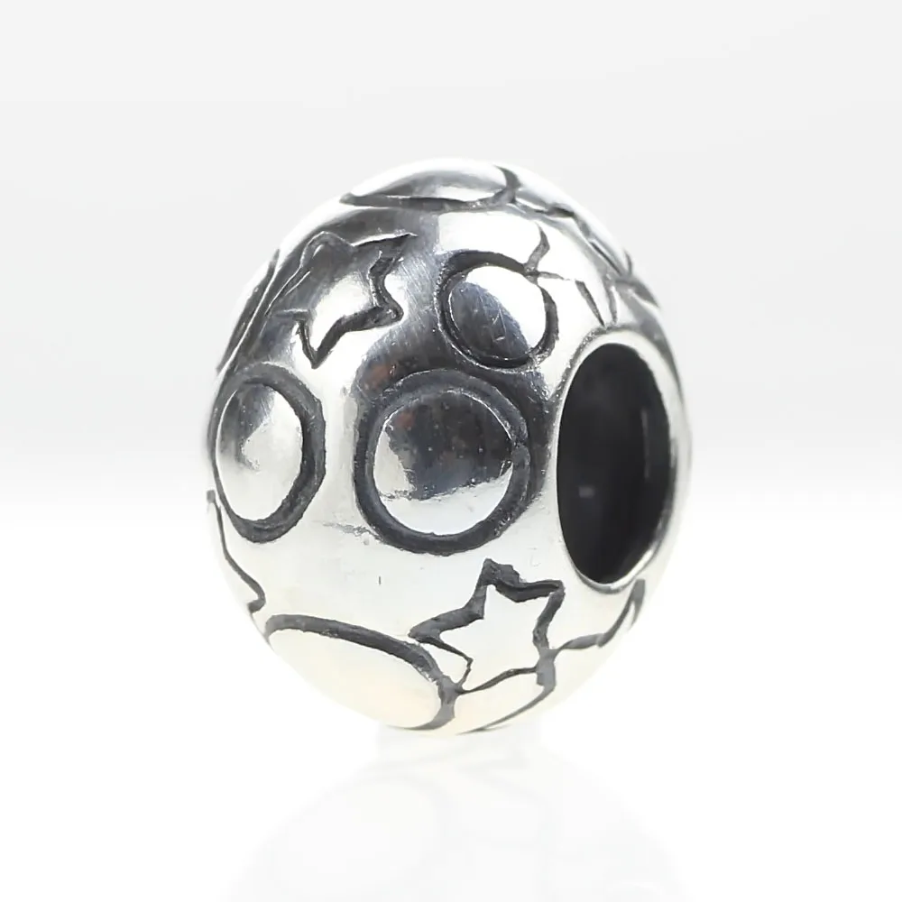 925 пробы серебро очарование бисера сказочные Носки с рисунком звезды и пузырей