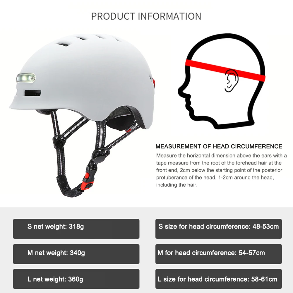 

Smart MTB Bicycle Helmet Light Warning Road Bike Motorcycle Scooter Helmet Cycling Back Lamp Helmet Safe Men Women