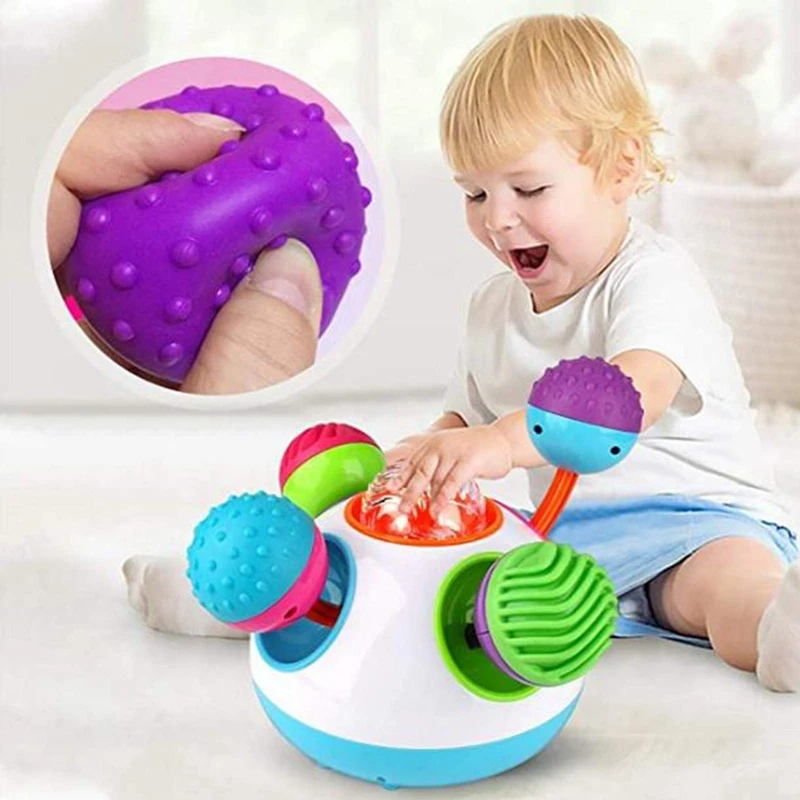 

Игрушки для детей с тактильным восприятием, игрушка для раннего развития с музыкой и подсветкой, игрушки для детей, подарок