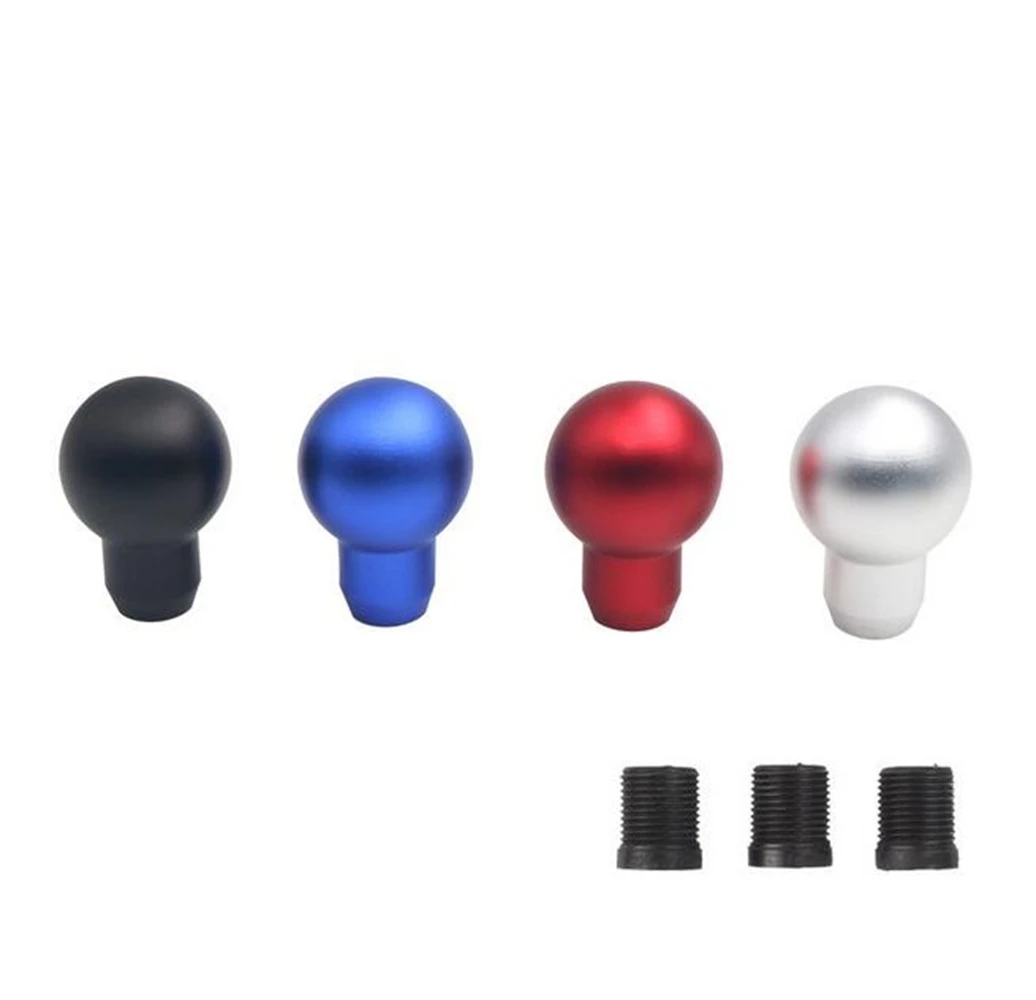 Ручка переключения передач для автомобиля серебристо-черная алюминиевая |