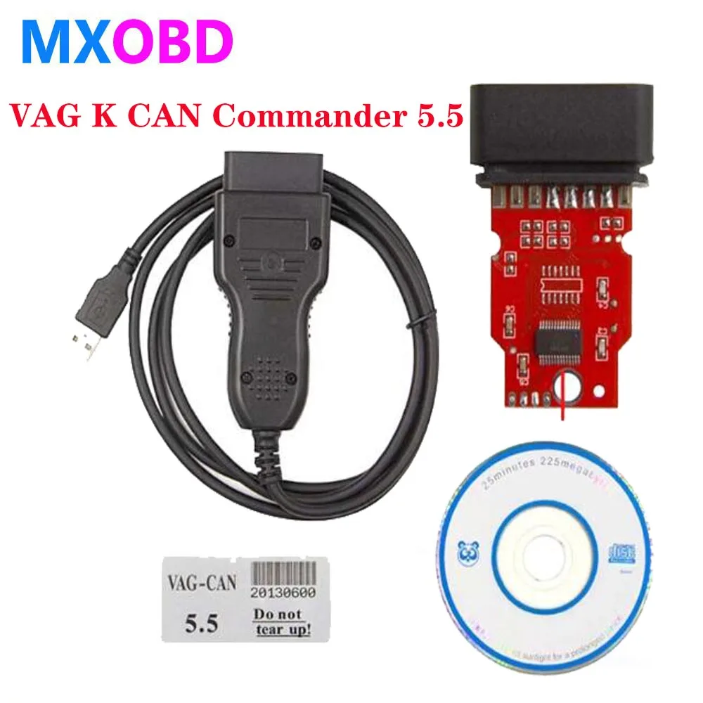 Считыватель кодов VAG K CAN Commander 5 + устройство для коррекции одометра 3 9 Beta Immo USB