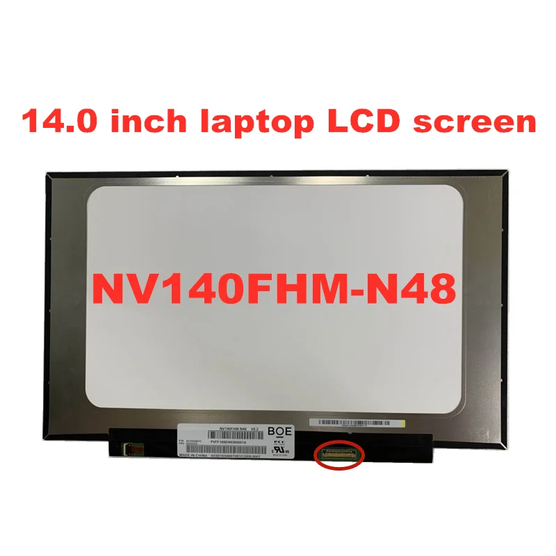 Фото 14 0 &quotIPS 45% IPS ноутбук ЖК дисплей Экран NV140FHM N48 LP140WF8 SPR1 N140HAC EAC LP140WF7 SPC1 1920*1080 eDP