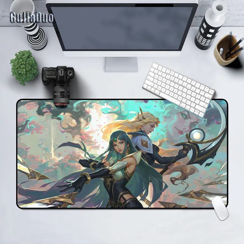 Коврик для мыши League of Legends Irelia большой нескользящий Настольный коврик клавиатуры