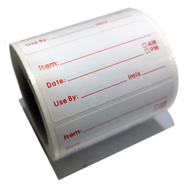 

1 Roll Kitchen Sticker Refrigerator Freezer Food Storage Date Content Label