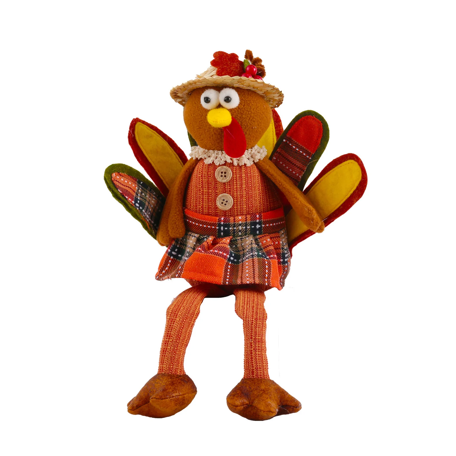 

Украшение из индейки на День Благодарения, плюшевая искусственная кожа, ручная работа, осенняя коллекция, кукла, украшения на День Благодар...