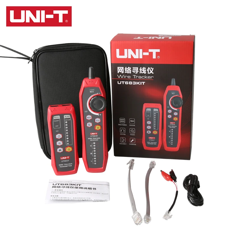 UNI-T UT683KIT Network-Line-Finder Digital demodulation RJ11 port Continuity test Polarity test Ring test