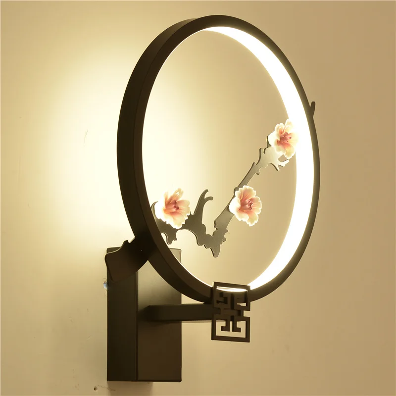 

OUFULA Indoor Wall Lamps Fixture Ceramic Modern LED Sconce Contemporary Creative Decorative For Home Foyer Corridor Bedroom