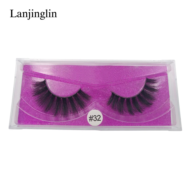 TOP 1 pair thick mink lashes natural false eyelashes 3d hair extension for professionals makeup W32P | Красота и здоровье
