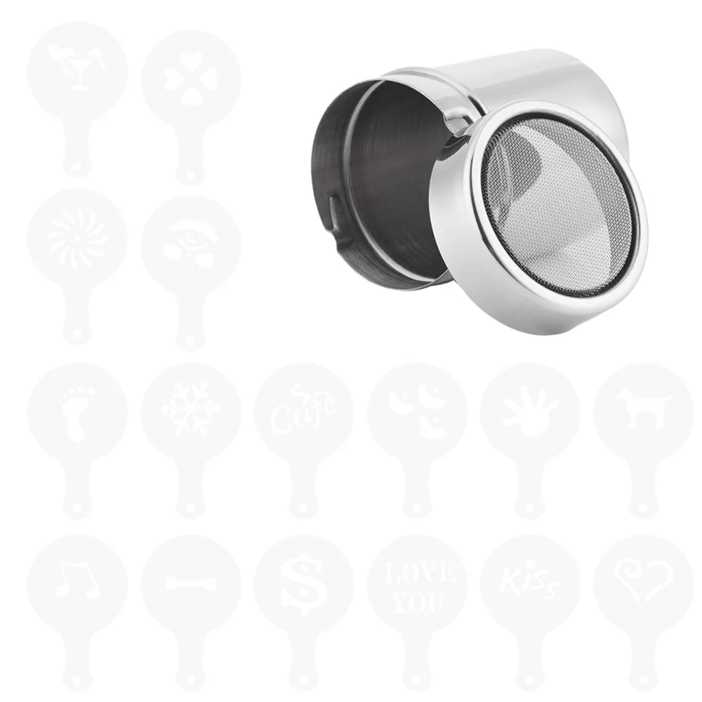 1 Набор Специальный кофе Пыльник из нержавеющей стали муки сито креативный