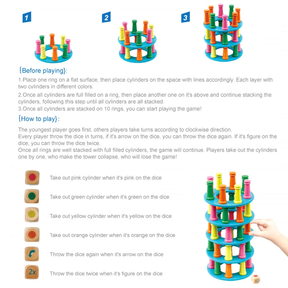 Детские строительные игрушки с очень высокой барабанной башней интерактивные