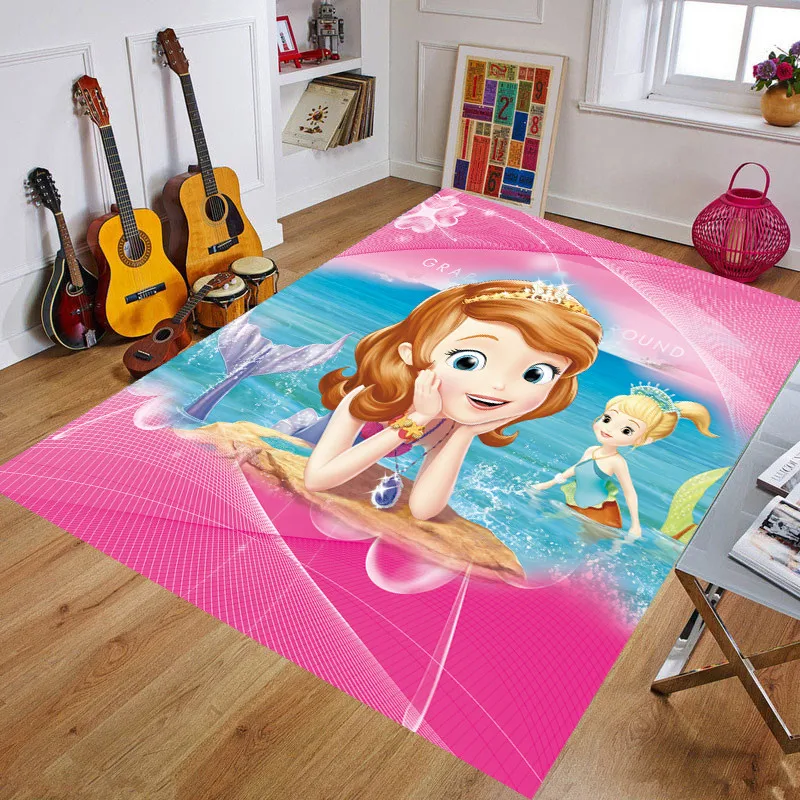 

Disney Multiple Cartoon Play Mat Rug Anti-slip Carpet 3D Print Floor Mat Rugs Party Children Playmat Doormat Home Decoration