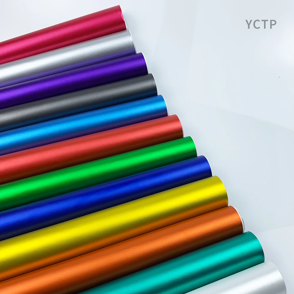 

Red Blue Gold Green Purple Matte Satin Chrome Vinyl Car Wrap Film Sticker Decal Bubble Free Auto Wrapping Foil Styling Computer