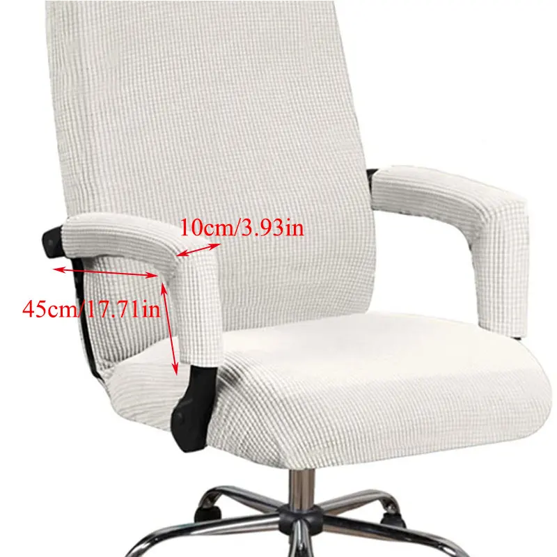 

2PCS Armrest Computer Chair Cover Solid Color Armrest Cover For Office Computer Chair Cover Spandex Stripe Arm Rest Cover
