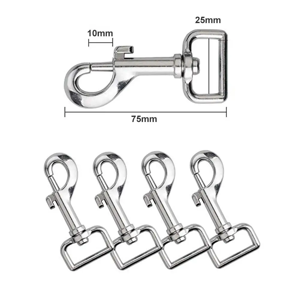 

5pcs Durable Key Link Delicate Texture Solid Travel Wild Survival Tools Tackles Swivel Clasp Snap Hook Key Chain Ring