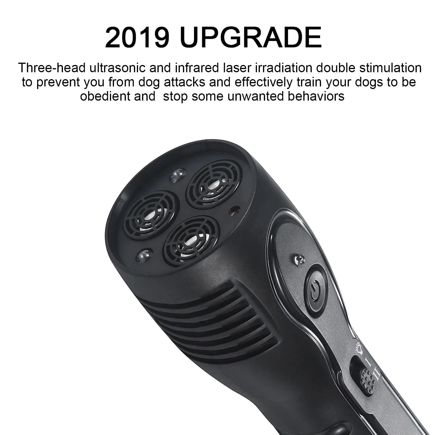 3 в 1 Анти лай Стоп-лай Ультразвуковой Отпугиватель Собак Открытый Pet Тренер ABS