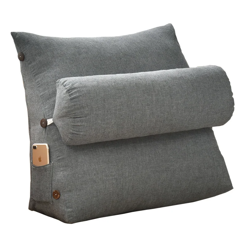 Японская треугольная подушка для дивана Подушка стула 3d большая спины медитация