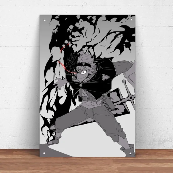 

Black Clover Anime Metal Tin Sign Metal Sign Wall Decor Japanese Anime Poster Manga Anime Decor Anime Gifts GHI355