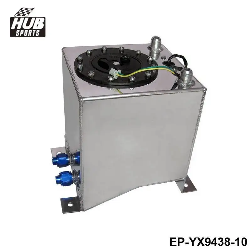 

10L Aluminium Surge tank mirror polish Fuel cell foam inside, with sensor HU-YX9438-10