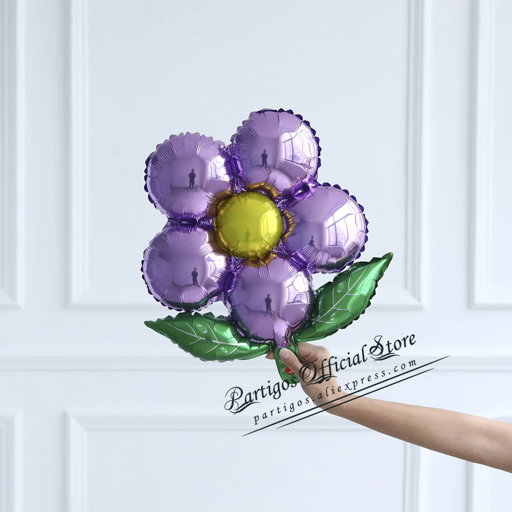 10Pcs Multi Flowers Balloons Foil Globes Pink Gifts For Girls Birthday Party Decoration Wedding Valentines Baby Shower Decor | Дом и сад