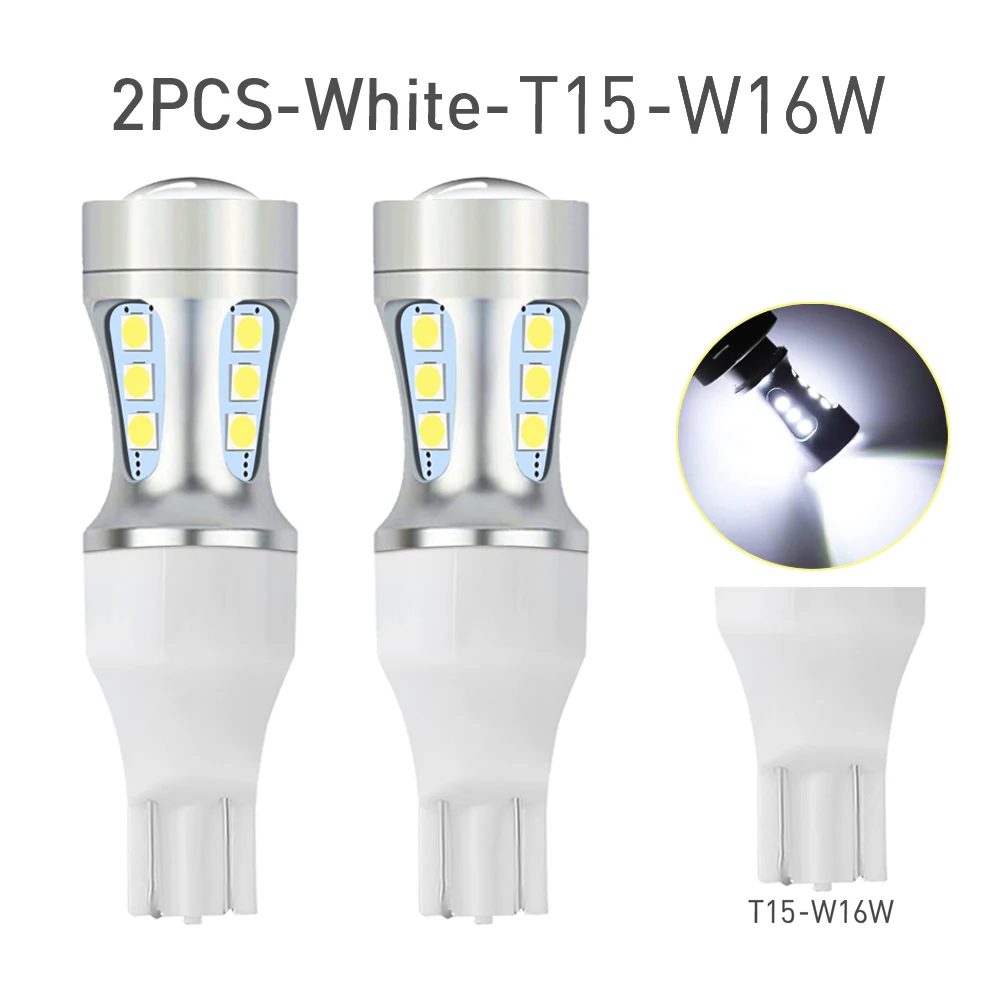 

2x P21W BA15S LED Canbus 1156 BAY15D 1157 P21/5W Светодиодные лампы T15 R5W Автомобильные фары 6500K Белые стоп-сигналы Лампа заднего хода DRL T20 7443