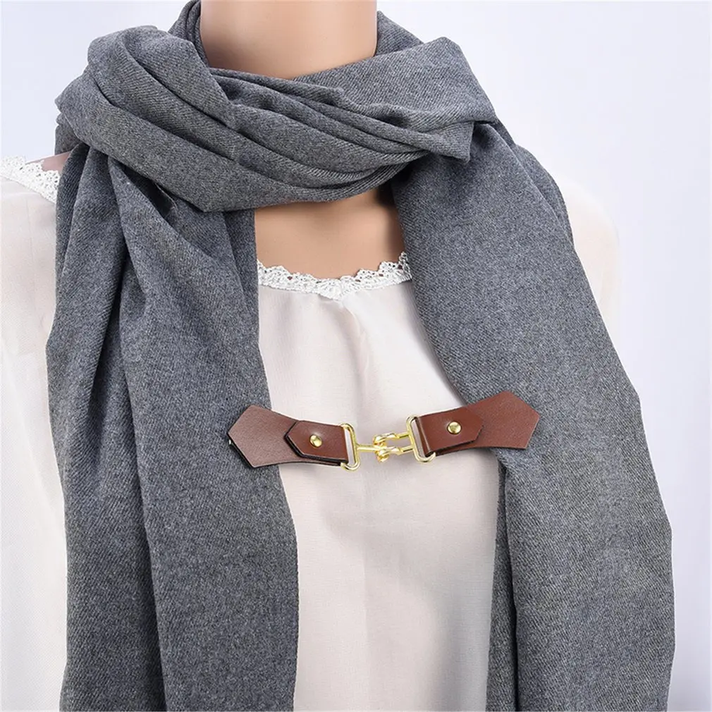 Пряжка для шарфа аксессуары брошь специальный дизайн простой три квадратных