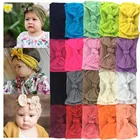 20 шт. новый модный жилет для маленьких девочек, повязка на голову, мягкий эластичный нейлон головная лента с бантом повязка на волосы 