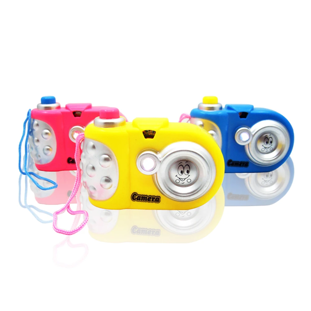 

Mini Non Slip Projection Plastic Educational Led Battery Powered Gift Kids Cartoon Toy Camera