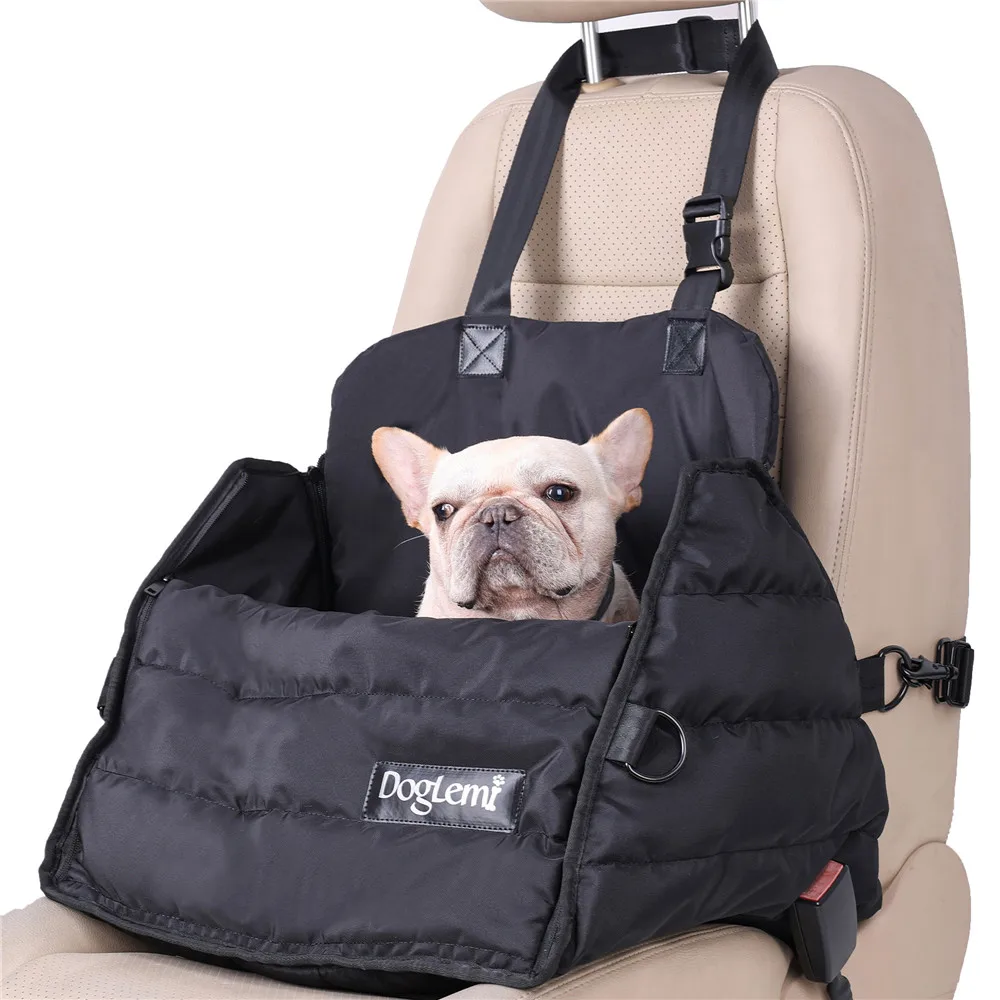 Pet Safety Car Seat for Small Medium Dogs Soft Padded Car Seat Travel Carrier Bag Outdoor Portable Pet Blanket Anti-Bite Booster