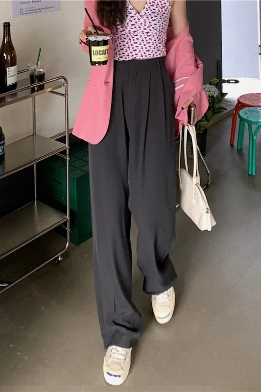 Драпированные широкие брюки женские свободные | Женская одежда