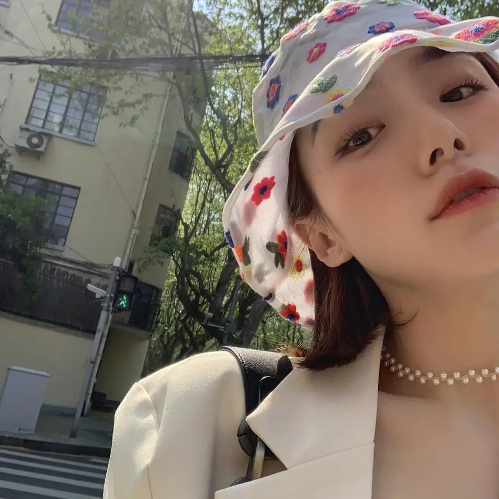 Панама женская кружевная с УФ-защитой элегантная шапка от солнца в стиле кэжуал