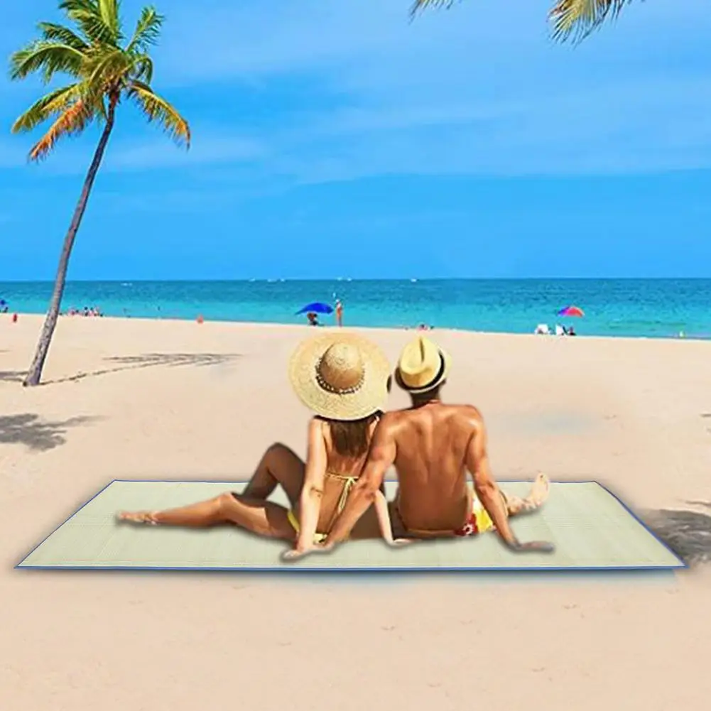 Классический Пляжный соломенный коврик портативные туристические коврики для