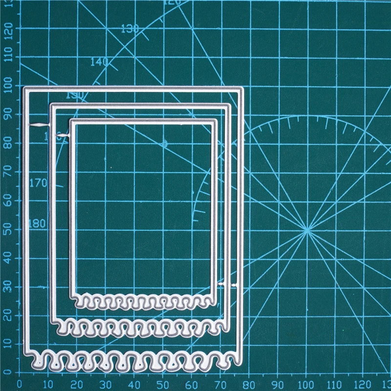 

3pcs Label Frame Metal Cutting Dies Embossing Die Cuts Scrapbooking Dies Craft Paper Knife Mould Blade Punch Stencils Dies