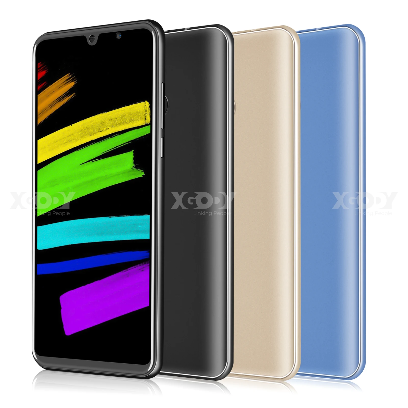 Новый мобильный телефон XGODY P30 на базе Android 9.0, 6 дюймов, соотношение сторон 18:9, 2G ОЗУ, 16G ПЗУ, четырехъядерный процессор MTK6580, две SIM-карты, камера 5 МП, GPS, 3G, смартфон.