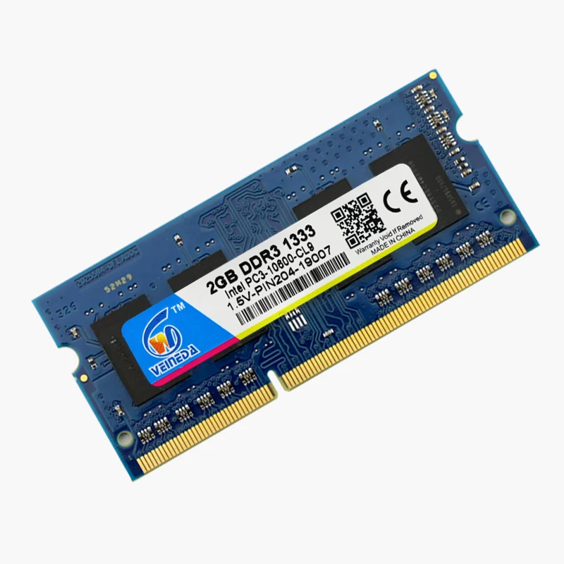 Память VEINEDA DDR3 2 Гб 204PIN Ram 1600 МГц совместимая с ddr3 1333 ОЗУ DDR 3 ГБ для ноутбука Intel AMD|ddr