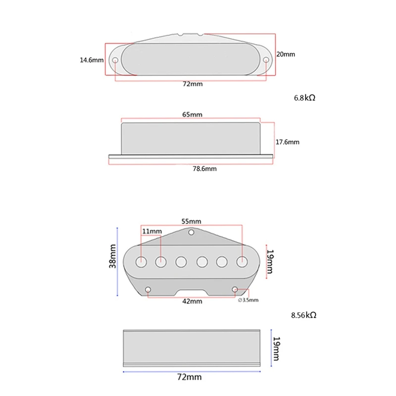 

Bridge Pickup Age Pickup for Tele for Electric Guitar Pickup Accessories