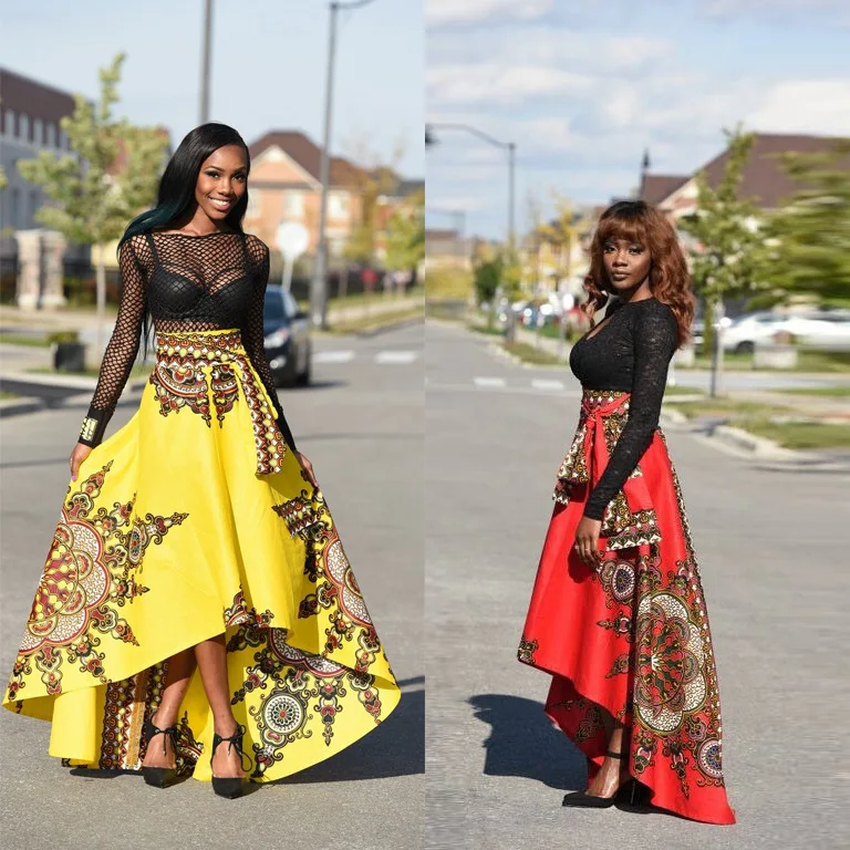 

African Dresses for Women Summer Print Skirt Umbrella Skirt Africa Clothing Dashiki Skirts Fashion Party African Dress Women