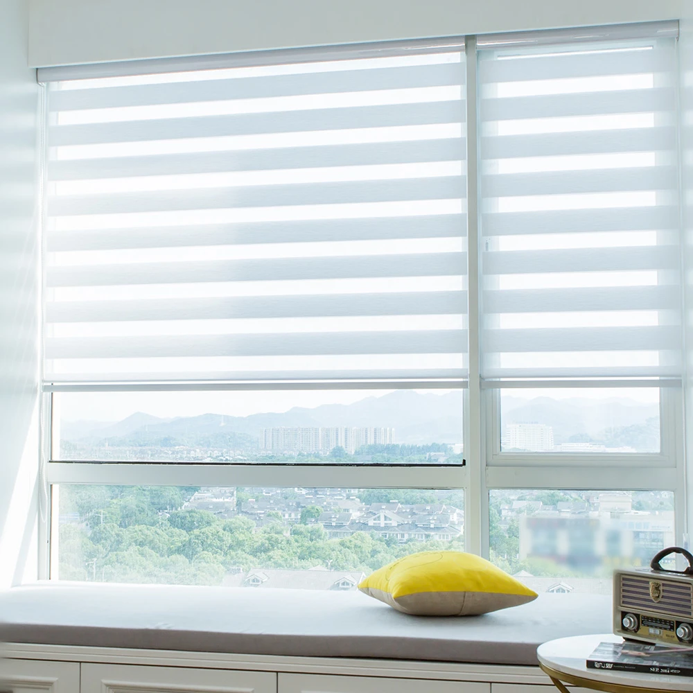 Popular soft fabric zebra shades roller blinds for home and office | Дом и сад